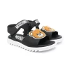 Moschino Kids Sandales à Motif Teddy Bear BLACK -Moschino Kids Soldes Boutique 16532271 38985002 600