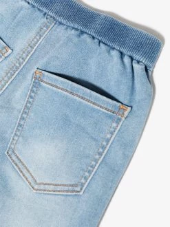 ( Nouvelle Collection ) Moschino Kids Short En Jean à Motif Teddy Bear 40129 LIGHT BLU JEANS -Moschino Kids Soldes Boutique 17373815 39794402 600