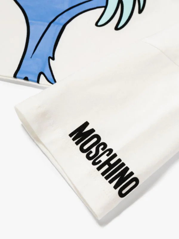 ( Nouvelle Collection ) Moschino Kids 10063 CLOUD T-shirt à Imprimé Graphique Enfant 6 ( Nouvelle Collection ) Moschino Kids 10063 CLOUD T-shirt à Imprimé Graphique Enfant – Image 4