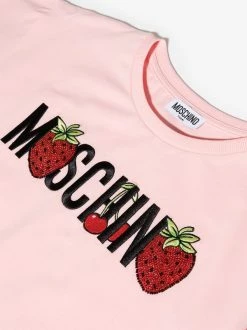 ( Nouvelle Collection ) Moschino Kids T-shirt à Logo Brodé 50209 SUGAR ROSE 9 ( Nouvelle Collection ) Moschino Kids T-shirt à Logo Brodé 50209 SUGAR ROSE -Moschino Kids Soldes Boutique 17376091 39579502 600