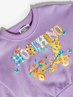 ( Nouvelle Collection ) Moschino Kids Sweat à Imprimé Graphique Enfant -Moschino Kids Soldes Boutique 17424351 39601143 600