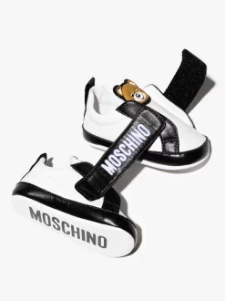 ( Nouvelle Collection ) Moschino Kids Baskets Teddy Bear à Attache Scratch Enfant -Moschino Kids Soldes Boutique 17434756 39557534 600