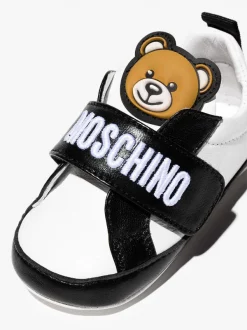 ( Nouvelle Collection ) Moschino Kids Baskets Teddy Bear à Attache Scratch Enfant -Moschino Kids Soldes Boutique 17434756 39559528 600