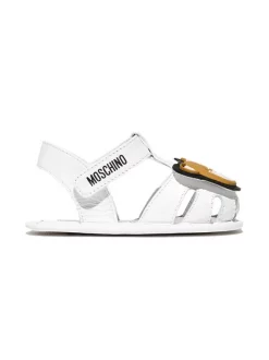 ( Nouvelle Collection ) Moschino Kids Sandales Teddy Bear En Cuir Enfant