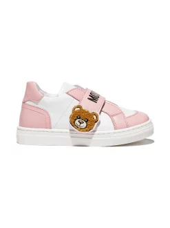 ( Nouvelle Collection ) Moschino Kids Baskets Teddy Bear à Attache Scratch Enfant