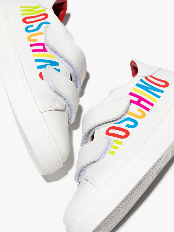 ( Nouvelle Collection ) Moschino Kids 1 Baskets à Logo Imprimé Enfant 5 ( Nouvelle Collection ) Moschino Kids 1 Baskets à Logo Imprimé Enfant – Image 3