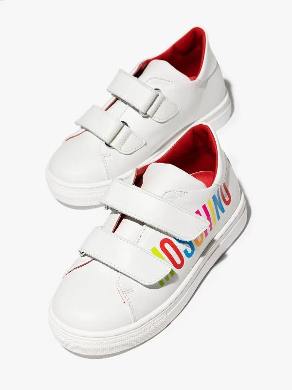 ( Nouvelle Collection ) Moschino Kids 1 Baskets à Logo Imprimé Enfant 4 ( Nouvelle Collection ) Moschino Kids 1 Baskets à Logo Imprimé Enfant – Image 2