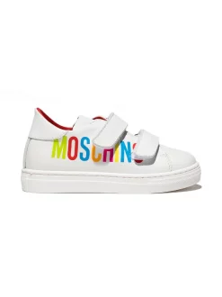 ( Nouvelle Collection ) Moschino Kids 1 Baskets à Logo Imprimé Enfant