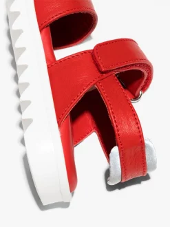 ( Nouvelle Collection ) Moschino Kids Sandales à Logo Imprimé 1 -Moschino Kids Soldes Boutique 17441129 39580356 600