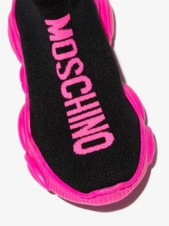 ( Nouvelle Collection ) Moschino Kids Chaussures De Skate à Logo Imprimé Enfant -Moschino Kids Soldes Boutique 17442192 39568137 600