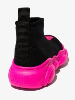 ( Nouvelle Collection ) Moschino Kids Chaussures De Skate à Logo Imprimé Enfant -Moschino Kids Soldes Boutique 17442192 39568139 600