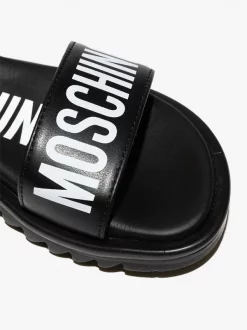 ( Nouvelle Collection ) Moschino Kids Sandales à Attache Scratch Enfant -Moschino Kids Soldes Boutique 17442197 39570190 600