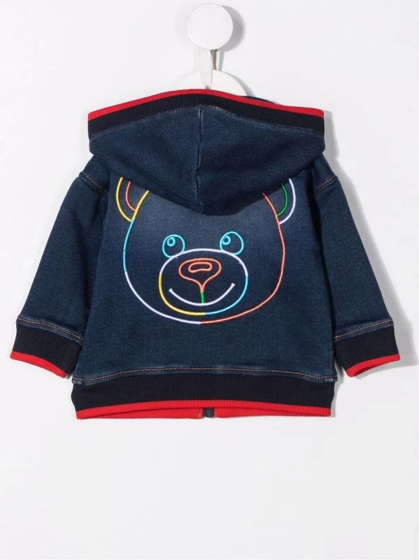 ( Nouvelle Collection ) Moschino Kids Veste En Jean à Capuche Enfant 4 ( Nouvelle Collection ) Moschino Kids Veste En Jean à Capuche Enfant – Image 2