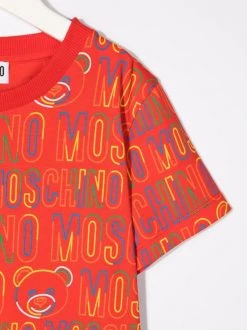( Nouvelle Collection ) Moschino Kids T-shirt à Imprimé Monogrammé Enfant -Moschino Kids Soldes Boutique 17693284 37117777 600