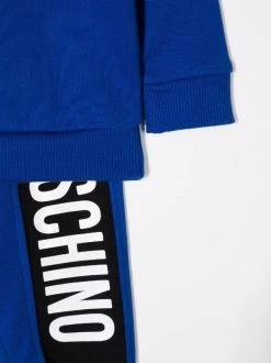 ( Nouvelle Collection ) Moschino Kids 40457 BLUE Survêtement à Logo Imprimé Enfant -Moschino Kids Soldes Boutique 17693299 37132555 600