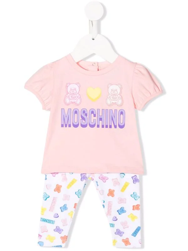 ( Nouvelle Collection ) Moschino Kids 83416 PINK Survêtement à Logo Imprimé Enfant 3 ( Nouvelle Collection ) Moschino Kids 83416 PINK Survêtement à Logo Imprimé Enfant