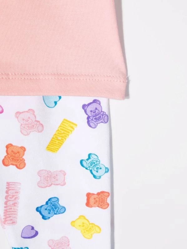 ( Nouvelle Collection ) Moschino Kids 83416 PINK Survêtement à Logo Imprimé Enfant 5 ( Nouvelle Collection ) Moschino Kids 83416 PINK Survêtement à Logo Imprimé Enfant – Image 3