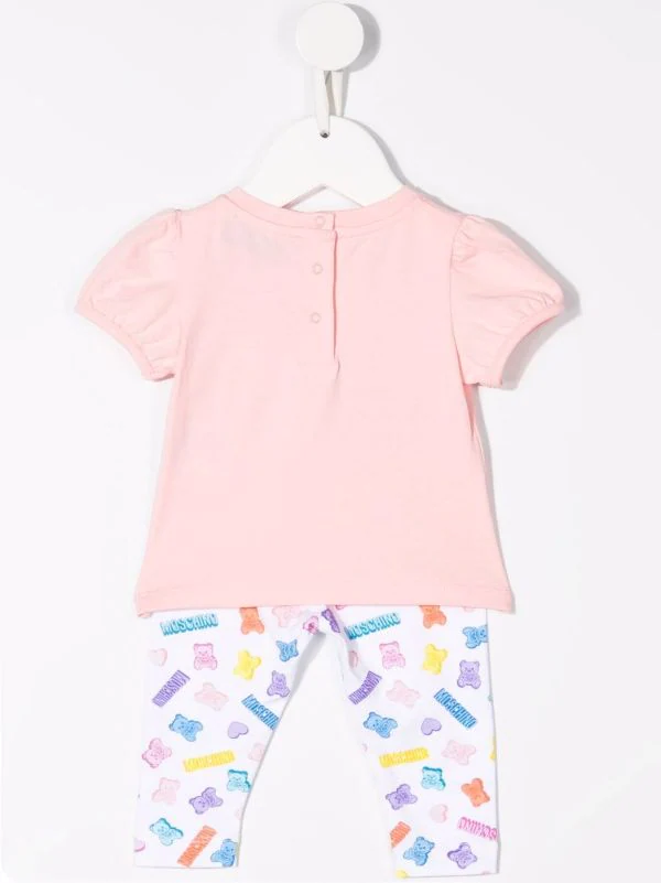 ( Nouvelle Collection ) Moschino Kids 83416 PINK Survêtement à Logo Imprimé Enfant 4 ( Nouvelle Collection ) Moschino Kids 83416 PINK Survêtement à Logo Imprimé Enfant – Image 2