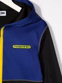 ( Nouvelle Collection ) Moschino Kids Veste Colour Block à Capuche Enfant -Moschino Kids Soldes Boutique 17693303 37119241 600