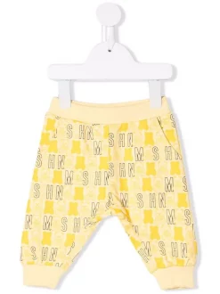 ( Nouvelle Collection ) Moschino Kids Pantalon De Jogging à Motif Teddy Bear 82807 YELLOW