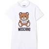 ( Nouvelle Collection ) Moschino Kids Robe à Logo Brodé 10101 WHITE 2 ( Nouvelle Collection ) Moschino Kids Robe à Logo Brodé 10101 WHITE -Moschino Kids Soldes Boutique 17693312 37141063 600