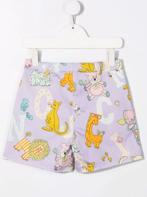 ( Nouvelle Collection ) Moschino Kids Short Plissé à Imprimé Animalier Enfant 4 ( Nouvelle Collection ) Moschino Kids Short Plissé à Imprimé Animalier Enfant – Image 2