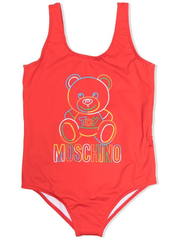 ( Nouvelle Collection ) Moschino Kids Maillot De Bain à Imprimé Teddy Bear 50109 3 ( Nouvelle Collection ) Moschino Kids Maillot De Bain à Imprimé Teddy Bear 50109