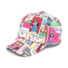 ( Nouvelle Collection ) Moschino Kids 83256 MULTICOLOR Casquette à Imprimé Graphique Enfant -Moschino Kids Soldes Boutique 17693335 37113473 600