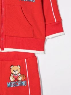 ( Nouvelle Collection ) Moschino Kids 50109 RED Survêtement à Motif Teddy Bear Enfant -Moschino Kids Soldes Boutique 17693337 37139263 600