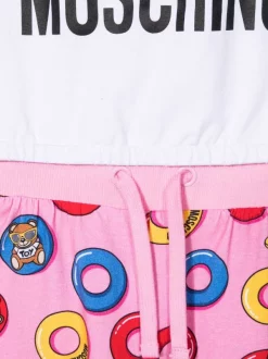 ( Nouvelle Collection ) Moschino Kids Ensemble Haut-short à Motif Teddy Bear 82801 WHITE/PINK 7 ( Nouvelle Collection ) Moschino Kids Ensemble Haut-short à Motif Teddy Bear 82801 WHITE/PINK -Moschino Kids Soldes Boutique 17693343 37138777 600