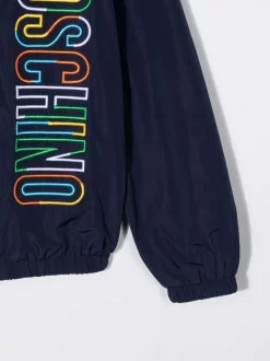 ( Nouvelle Collection ) Moschino Kids 40016 Veste à Logo Brodé Enfant -Moschino Kids Soldes Boutique 17693345 37103261 600