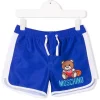 ( Nouvelle Collection ) Moschino Kids Short De Bain à Motif Teddy Bear Enfant