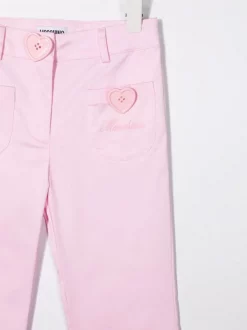 ( Nouvelle Collection ) Moschino Kids 50602 PINK Pantalon à Boutons Cœur Enfant -Moschino Kids Soldes Boutique 17693353 37119375 600