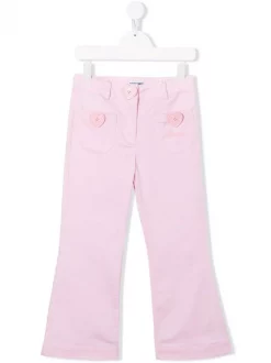 ( Nouvelle Collection ) Moschino Kids 50602 PINK Pantalon à Boutons Cœur Enfant