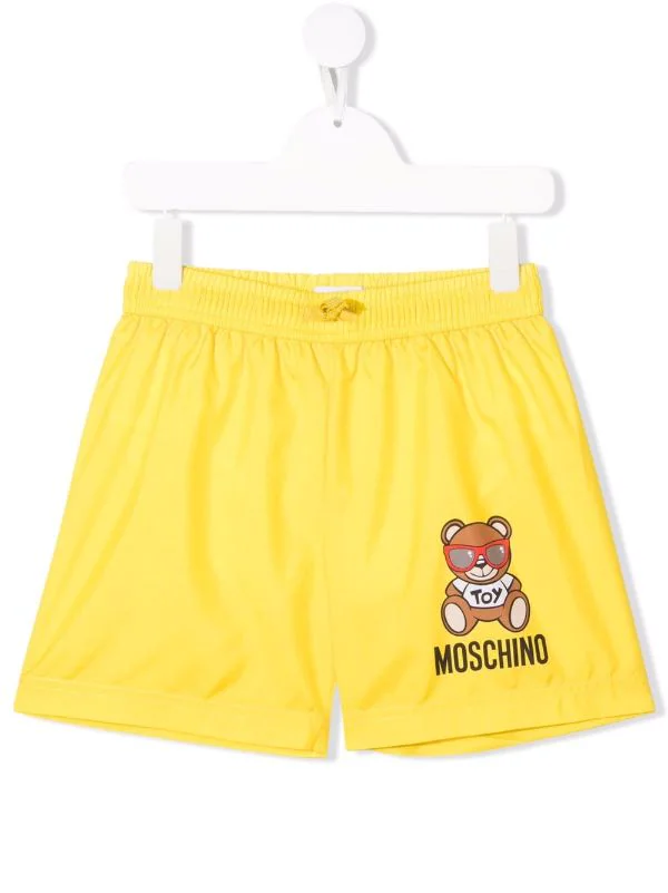 ( Nouvelle Collection ) Moschino Kids Short De Bain à Motif Teddy Bear 51680 YELLOW 3 ( Nouvelle Collection ) Moschino Kids Short De Bain à Motif Teddy Bear 51680 YELLOW
