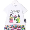 ( Nouvelle Collection ) Moschino Kids Ensemble Short T-shirt à Imprimé Graphique Enfant -Moschino Kids Soldes Boutique 17693372 37117828 600