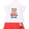 ( Nouvelle Collection ) Moschino Kids Ensemble Haut-short à Motif Teddy Bear 82298 -Moschino Kids Soldes Boutique 17693376 37133386 600