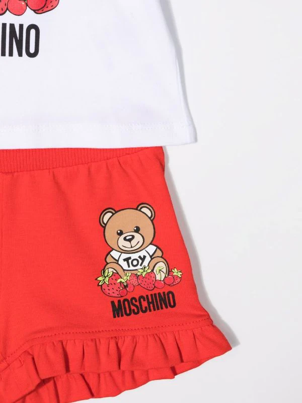 ( Nouvelle Collection ) Moschino Kids Ensemble Haut-short à Motif Teddy Bear 82298 5 ( Nouvelle Collection ) Moschino Kids Ensemble Haut-short à Motif Teddy Bear 82298 – Image 3