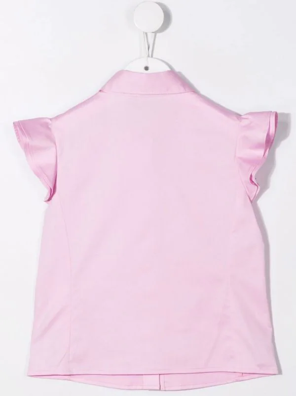 ( Nouvelle Collection ) Moschino Kids Chemise Sans Manches à Patch Cœur Enfant 4 ( Nouvelle Collection ) Moschino Kids Chemise Sans Manches à Patch Cœur Enfant – Image 2