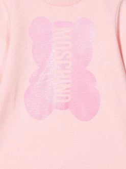 ( Nouvelle Collection ) Moschino Kids 50209 PINK Body à Logo Imprimé Enfant -Moschino Kids Soldes Boutique 17693393 37133596 600