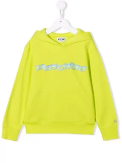 ( Nouvelle Collection ) Moschino Kids Hoodie à Logo Imprimé Enfant