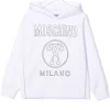 ( Nouvelle Collection ) Moschino Kids Hoodie Double Question Mark à Logo Imprimé 10101 WHITE -Moschino Kids Soldes Boutique 17693402 37111888 600