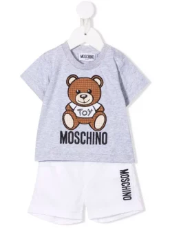 ( Nouvelle Collection ) Moschino Kids Ensemble Haut-pantalon à Logo Enfant