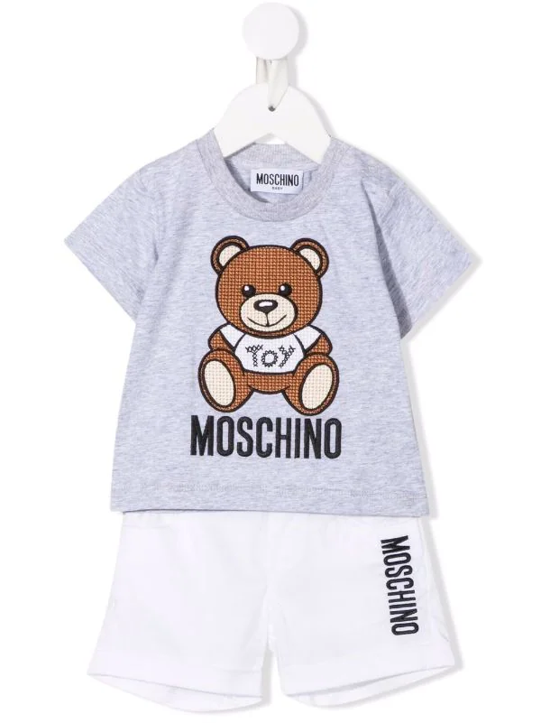 ( Nouvelle Collection ) Moschino Kids Ensemble Haut-pantalon à Logo Enfant 3 ( Nouvelle Collection ) Moschino Kids Ensemble Haut-pantalon à Logo Enfant