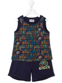 ( Nouvelle Collection ) Moschino Kids Survêtement à Logo Imprimé Enfant