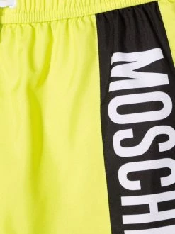( Nouvelle Collection ) Moschino Kids Short De Bain à Logo Imprimé Enfant -Moschino Kids Soldes Boutique 17694287 37098965 600