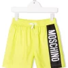 ( Nouvelle Collection ) Moschino Kids Short De Bain à Logo Imprimé Enfant