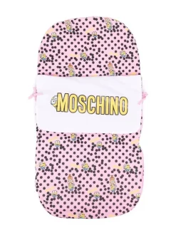( Nouvelle Collection ) Moschino Kids 84584 PINK Sac à Dos Minion à Logo Imprimé Enfant