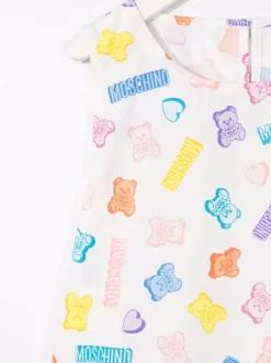 ( Nouvelle Collection ) Moschino Kids Robe à Logo Imprimé Enfant -Moschino Kids Soldes Boutique 17694295 37090956 600
