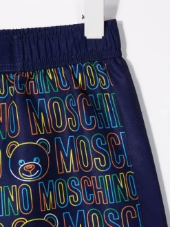 ( Nouvelle Collection ) Moschino Kids Short De Bain à Motif Monogrammé Enfant -Moschino Kids Soldes Boutique 17694297 37092999 600